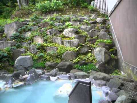 蔵王国際ホテルの露天風呂全体風景